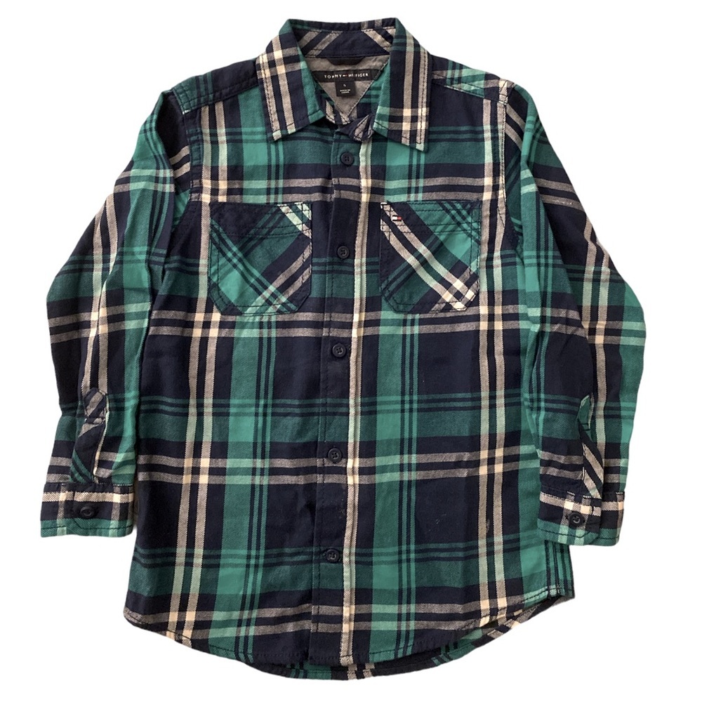 Boys Tommy Hilfiger Long Sleeve Button Down Size 5